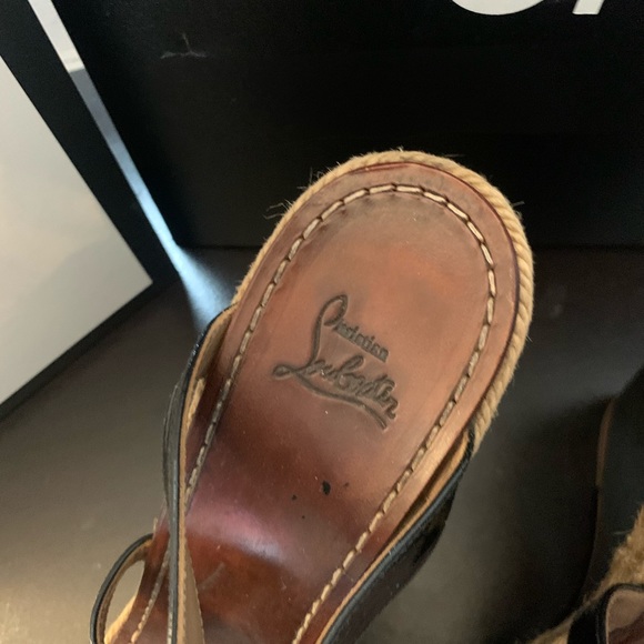 Christian Louboutin Wedges -size 38 - Picture 4 of 12